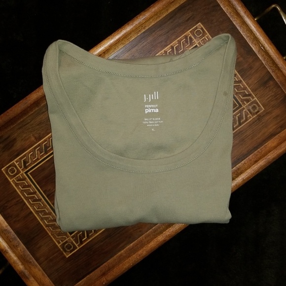 J.Jill perfect pima ballet sleeve top. - Picture 7 of 7